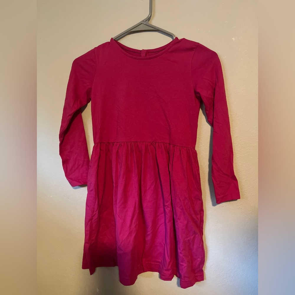 Primary Girls Long Sleeve Pink Dress